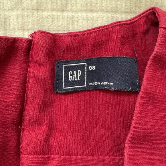 Gap burgundy winter chic sleeveless dress, size 8 - Picture 8 of 9